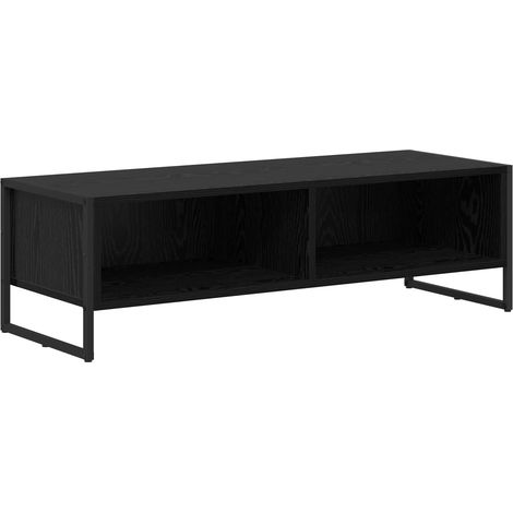 Maison Exclusive - TV-Schränk 100 x 36,5 x 30,5 cm Schwarz Eichen
