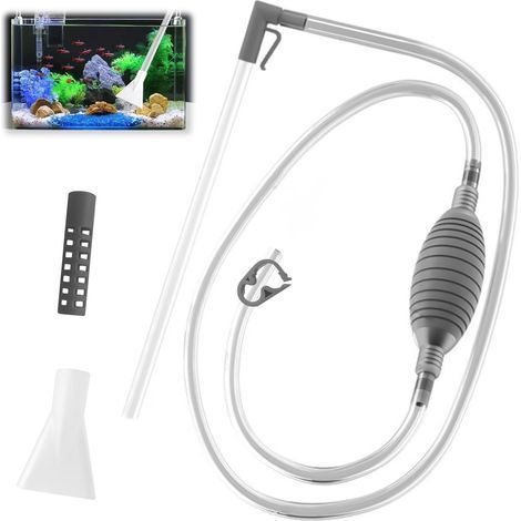 Aquarium-Siphon-Set, PVC-Schlauch, Sicherheitsfilter, strapazierfähiger Kunststoff, Fischwasserpflege (1/5)