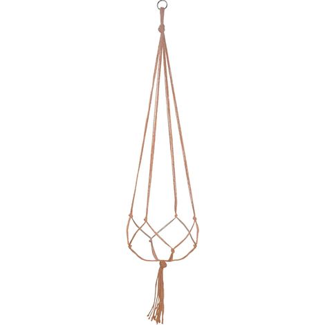 Suspension Pour Plante - Cordon Tissé En Coton - Pour Intérieur Et Extérieur - Hauteur Réglable - Idéal Balcon Jardin Salon - 1 Pièce (1/5)