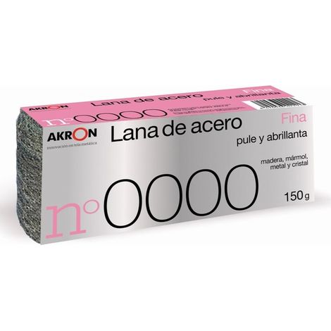 FPLUS lana acero akron fina nº 0000 rollo 150 gr. ref.2291 , lana acero akron fina nº 0000 rollo 150 gr. ref.2291 (1/2)