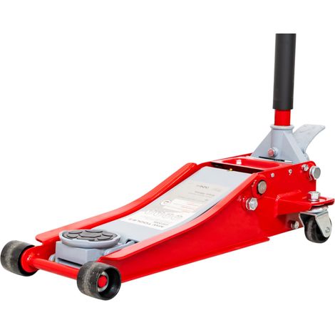 Mw Tools – Cric rouleur hydraulique 3T extra bas – Capacité de levage 3T – Hauteur minimale 80mm – Hauteur maximale 500mm – Pédale au pied – CAT30DL