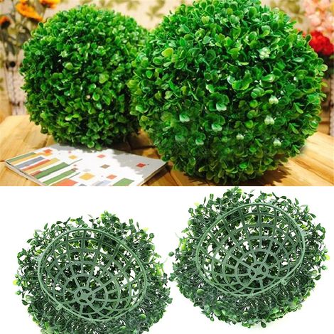 Künstliche grüne Buchsbaumkugel für Hochzeitsdekoration, Gartendekoration – 15 cm (Toleranz 2-4 cm) (1/5)
