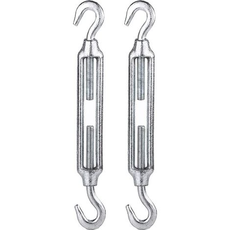 2er-Pack Drahtspannschloss, Kabelspannschloss-Schraubhaken, Edelstahlspannschlösser, für Hochleistungs-Sonnensegel-Befestigungssatz