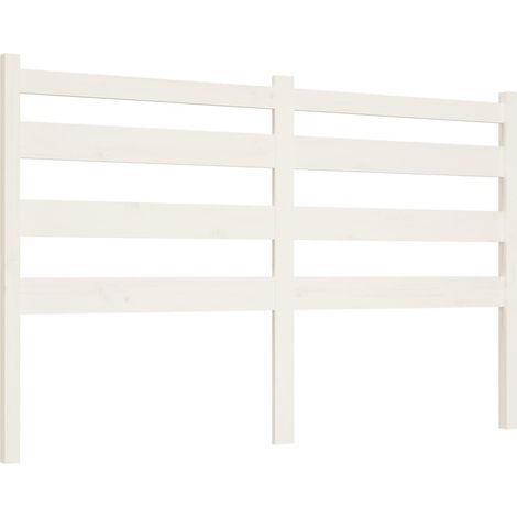 Cabecero accesorio para dormir mueble dormitorio 126 x 4 x 100 cm madera de pino blanco TDL0203916