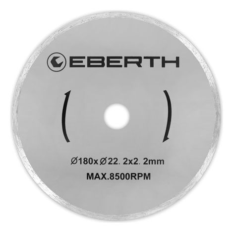 1x Discos de corte de diamante Ø 180 mm (aplicable universalmente, Azulejos, Mármol, Porcelana, Cerámica)