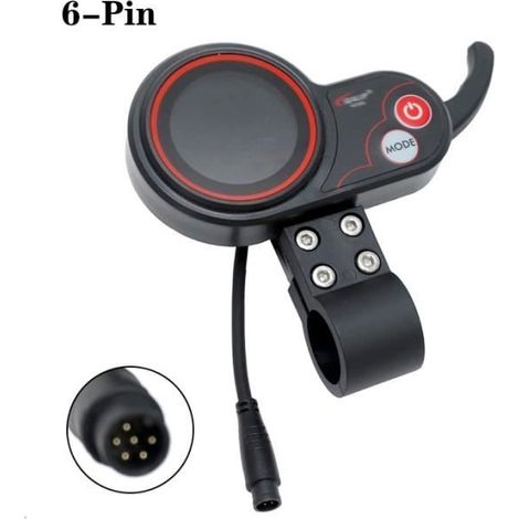 couleur 6 broches Affichage de l'instrument d'accélération LCD TF-100 pour Scooter électrique Kugoo M4, acces (1/4)