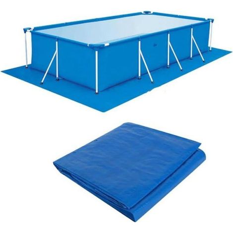 1 Bodenmatte, wasserdichtes PE-Gewebe, faltbar, für aufblasbare Schwimmbecken (1/5)