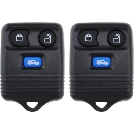 Télécommande de voiture 2 x 3 boutons 433 MHz compatible avec Ford Transit MK6 2000-2006 et Connect Van 2002-2007 Maverick Noir (1/5)