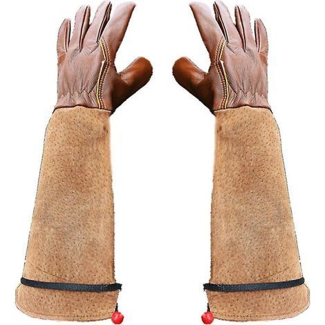 （S）1 Pair Gardening Gloves, Rose Pruning Thorn Proof Gloves, Pigskin Sheepskin Gloves Floral Gloves
