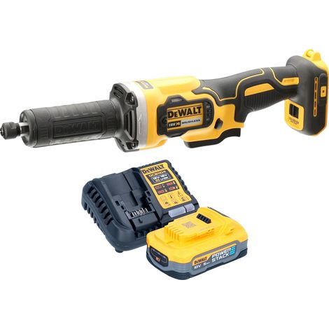 DeWalt DCG 426 H1 Amoladora recta con batería 18 V sin escobillas + 1 batería Powerstack 5,0 Ah + cargador (1/4)