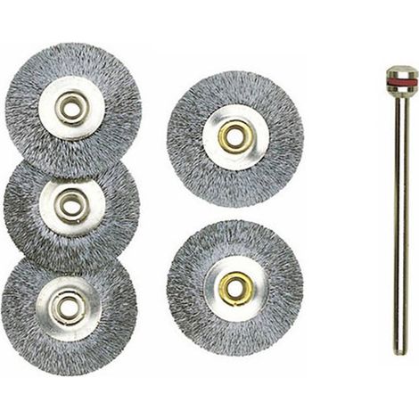 Brosse disque en acier inoxydable Ø 22 mm - Proxxon