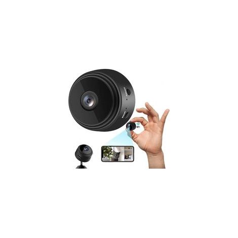 Camera Espion,HD Caméra de Surveillance sans Fil 1080P Mini Camera sur Batteries Nanny Caméra Sport avec Detecteur de Mouvement,Exterieur/Interieur Caméra avec Enregistrement