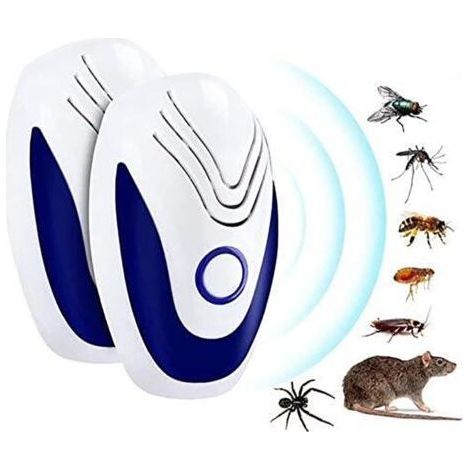 Répulsif Ultrason Insectes, 2 PCS Repulsif Souris Occasions Polyvalentes Anti Rats, Souris, Fourmis, Cafards, Insectes Nuisibles Rongeurs, sûr pour Les Humains et Les Animaux (1/5)