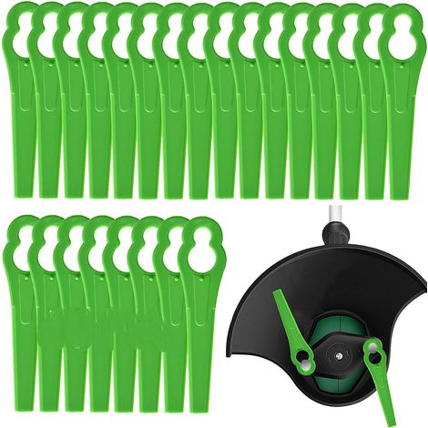 Pack of 200 83mm plastic grass trimmer blades, lawnmower cutting blades, garden mower blade replacement (1/5)