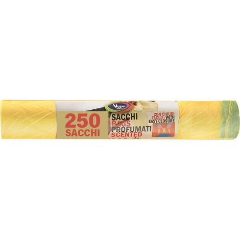 VAPA SET 25 SACCHI PATTUMIERA 70X110 CM PROFUMATI 10 PZ CIASCUNO VANIGLIA (1/3)