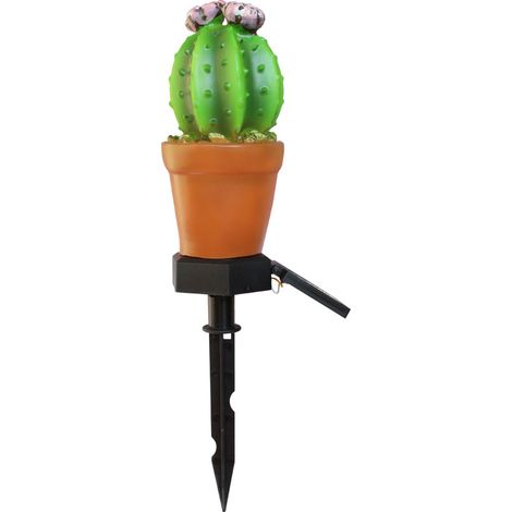 Statue de cactus illuminée pour jardin en PVC LED solaire  Decoration de jardin durable et économique avec lumière automatique détection nuit (1/5)