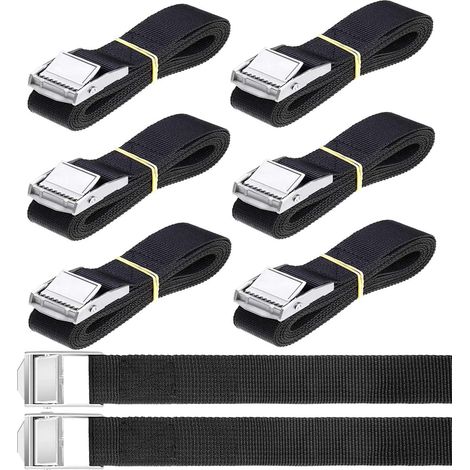 8pcs (8) Tie Down Straps 40CM x 2CM Tie Down Strap with Buckle Claw Strap