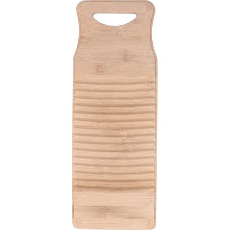 Planche à laver en bambou, pratique pour se laver les mains et nettoyer le linge à la maison ou à l'école, longueur 40 cm / 15,7 pouces