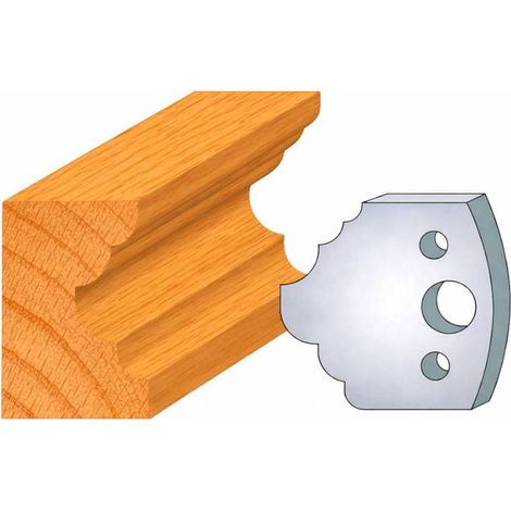 Jeu de 2 Fers Profilés Acier HT 50 x 5,5 mm - N°275 1/4 de rond + congé 4-8-10 mm - Outil de menuiserie - Diamwood