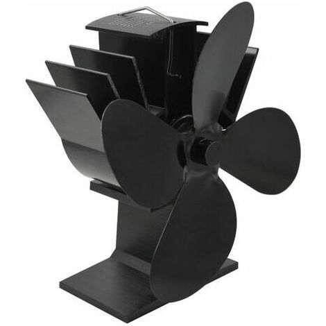 Ventilador termodinámico de 4 aspas para chimenea y estufa, accesorio ecológico y eficiente. (1/5)