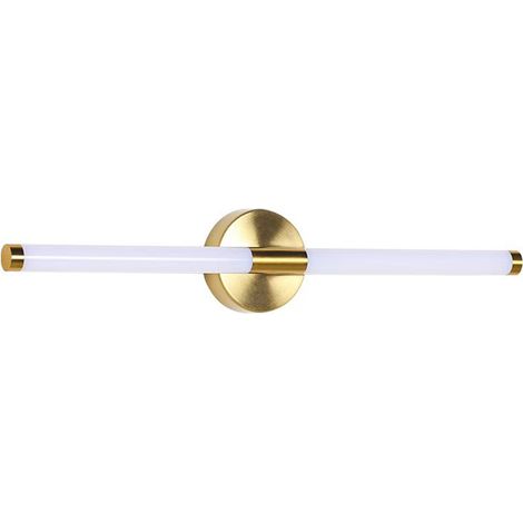 Lampe miroir salle de bain 60CM LED Applique murale dorée Lumière chaude (1/5)