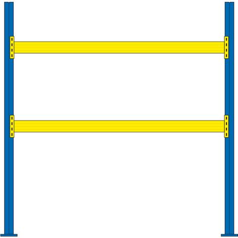BRB Palettenregal für 9 Europaletten, 1 Regalfeld, BxTxH 2925x1100x3 mm (1/2)