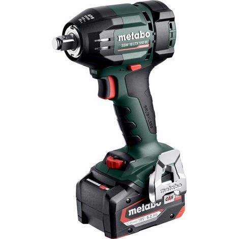 Metabo Akku-Schlagschrauber SSW 18 LTX 550 BL, 1/2" 2x 5,2 Ah und Ladegerät in metaBOX 145 (1/5)