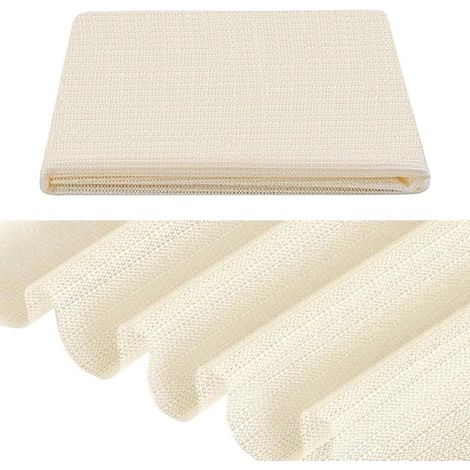 Sous-tapis antidérapant - 150 x 200 cm - Blanc - Tapis antidérapant à mailles - Protection et tapis de tiroir (1/5)