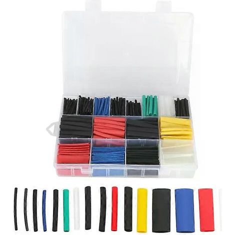 Kit de gaine thermorétractable pour tubes - 580 pièces (1/5)