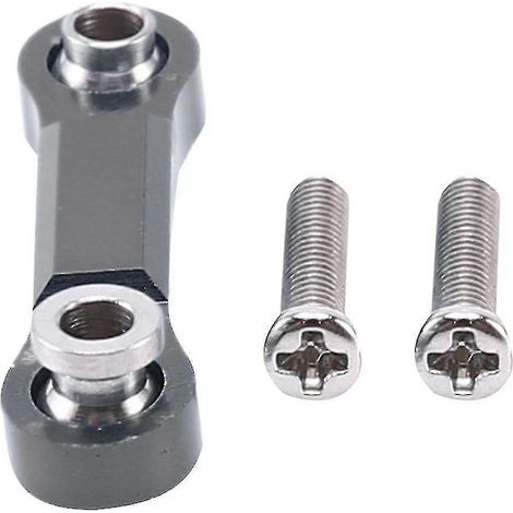 Pièces de mise à niveau en métal pour les manches de direction de voiture télécommandée compatibles avec A959-b, A969 et A979, gris.