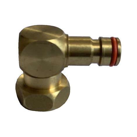SPIDO - Raccord coudé laiton pour dévidoir F 20/27