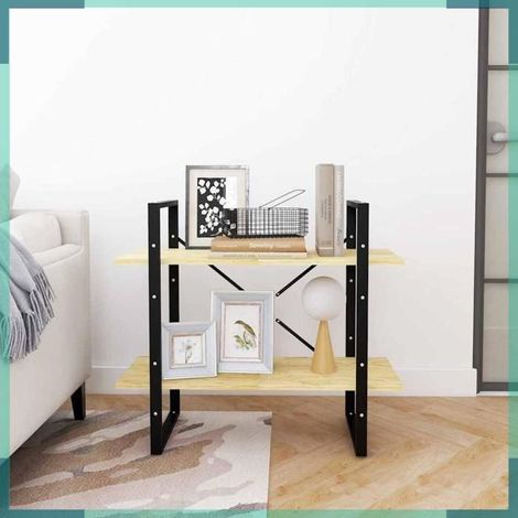 Bibliothèque - 806452 - Bois de pin massif - 2 étagères - 80 x 30 x 70 cm (1/5)