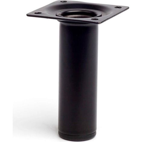 Zylindrisches Stahlbein in Schwarz, Mod. 401g. ø3x10cm 2-401g.100,03 REI