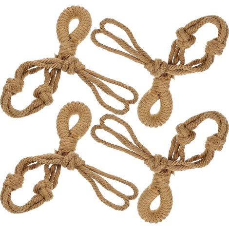 Rallonge de panier suspendu Garneck en coton marron pour pots plantes suspendus (1/5)