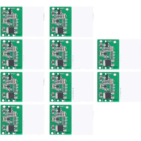 10 Stück 12V kapazitive Touch-Schalter-Taster-Jog-Latch-Schaltermodul mit Patches für LED-Beleuchtung