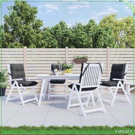 Coussins de chaise à dossier bas - FAFEISY - 377672 - Anthracite - 50×100 cm - Tissu Oxford résistant à l'eau (1/5)
