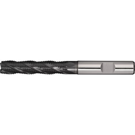 Fresa de mango DIN 844 Tipo HR D.10mm HSS-Co PM ALCRONA Weldon Z.4 larga TECWERK (1/2)