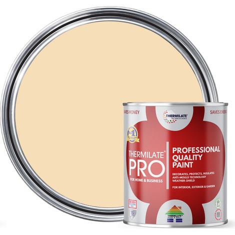 Thermilate PRO FLEX Interior & Exterior Paint - Multi-Surface Paint & Primer - All-in-One - Matchstick - 1L - Matt