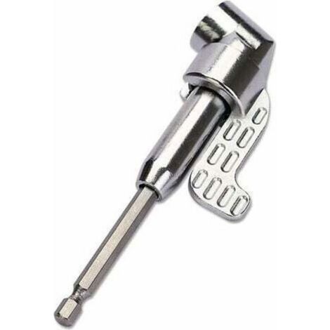 Renvoi d'Angle Visseuse Coudée à Angle Droit 105 Degrés Tige Hexagonale 1/4" pour Perceuse (1/5)