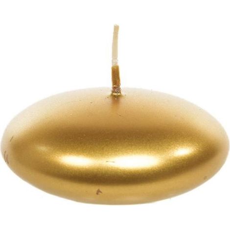 Candela decorativa galleggiante lucida decorazione natalizia -Oro (1/2)