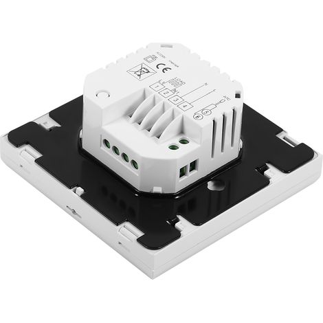 Programmierbarer Thermostat mit digitalem Touchscreen und LCD-Display, intelligenter Temperaturregler, weiß (1/5)