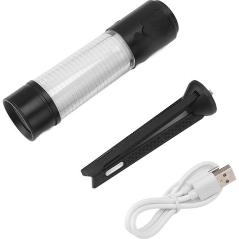 Lanterne de camping LED USB Type C 2600 mAh, lampe magnétique avec trépied pour les situations d'urgence (tempêtes, pannes de courant)