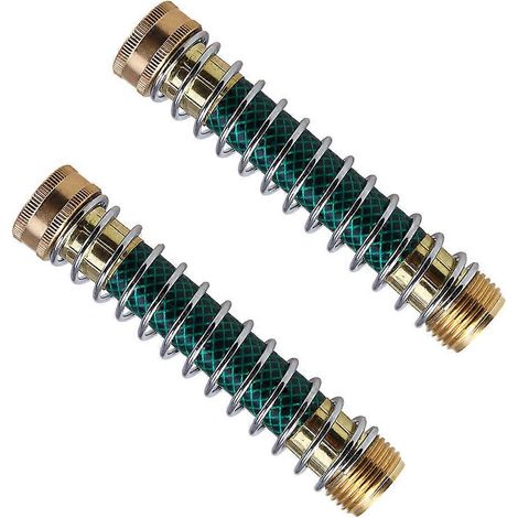 Lot de 6 raccords rapides en laiton pour tuyau d'arrosage, à ressort, pour une utilisation au jardin. (1/5)