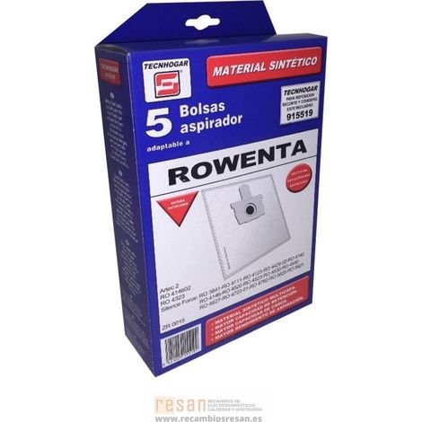 Bolsas aspirador Rowenta ZR0015 Artec-2 (5 uds.)