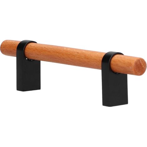 Poignée de commode moderne simple en pin noir, quincaillerie pour meubles de salon, 96 trous