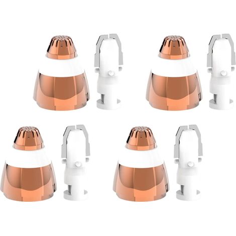 Lot de 4 mini-rasoirs, têtes de rechange pour épilateur facial, rasage des sourcils et des poils du visage, pièces de rechange pour l'épilation.-AquaForge