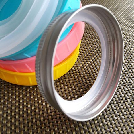 10 Pièces Joints en Silicone pour Bocaux de Conserve Bouche Normale, Étanches et Remplaçables
