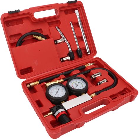 Zylinderlecktest-Set, Doppelmanometer für Benzinmotoren, Diagnosegerät für Kompression und Leckrate (1/5)