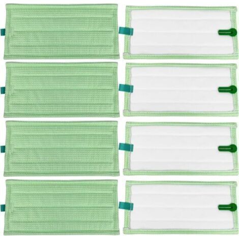 Chiffons microfibre Vorwerk Kobold Nettoyage 8pcs, compatible SP600/SP600S/SP7/SPB100 Propriétaires de Vorwerk Kobold (1/4)