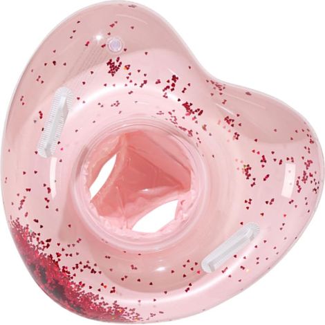 Flamant Cœur, Bouée Gonflable en Forme de Cœur, Accessoire de Loisirs Aquatiques pour Mariage, Plage, Fiançailles et Événements Festifs (1/5)